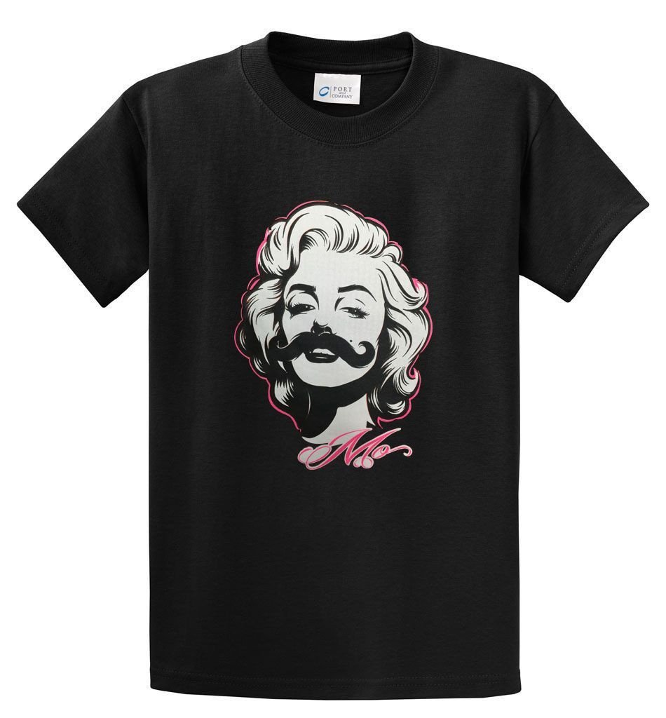 Shop Big Mens Marilyn Mustache Graphic Tshirt By Bigmansland Bigmansland 3615