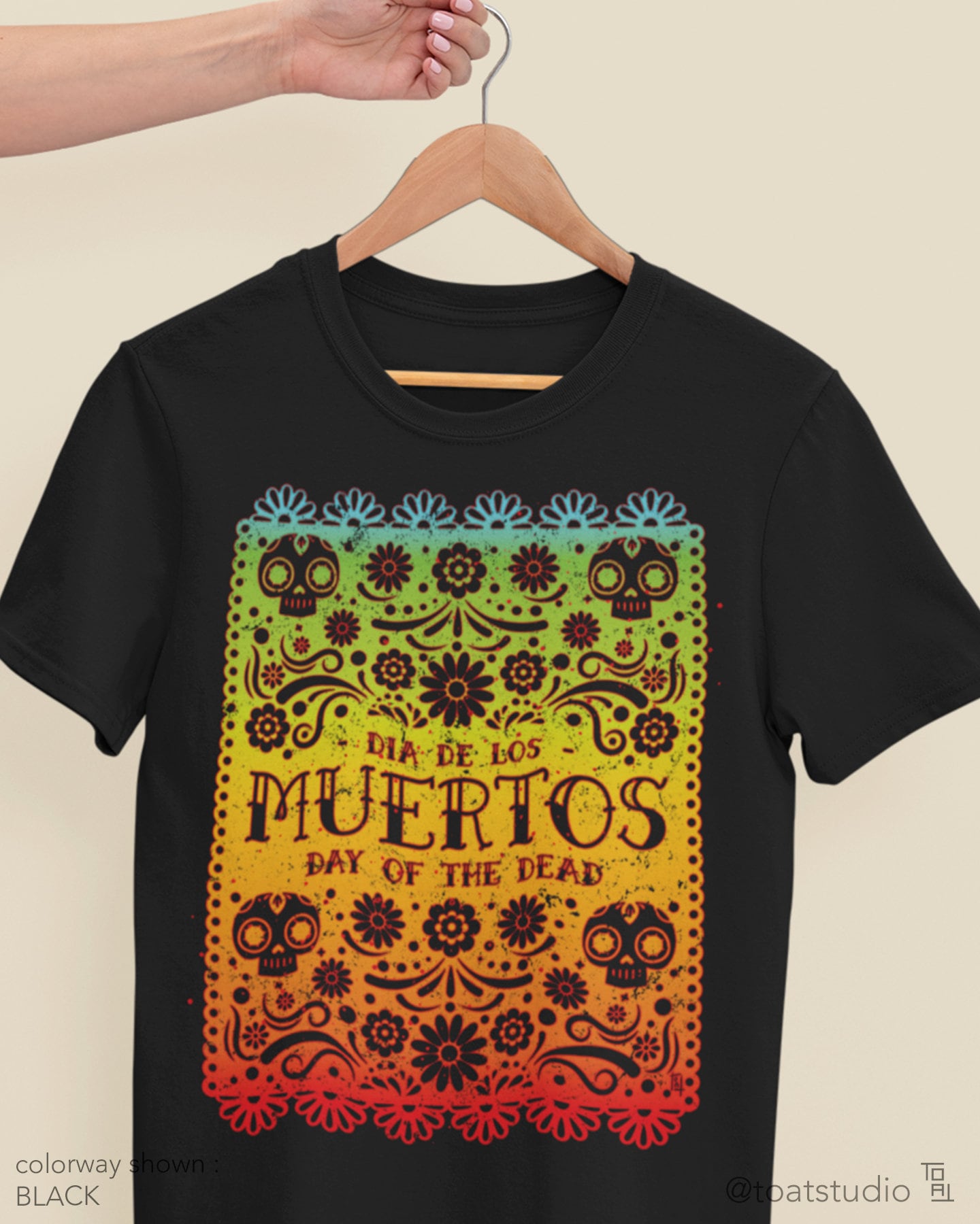 Dia de los Muertos Unisex T-shirt, Day Of The Dead, Sugar Skulls, Marigold, Celebration Of Life, Cute Skulls, Ofrendas, Calaveras, Calacas