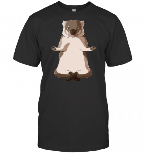 Funny Yoga Wombat T Shirt