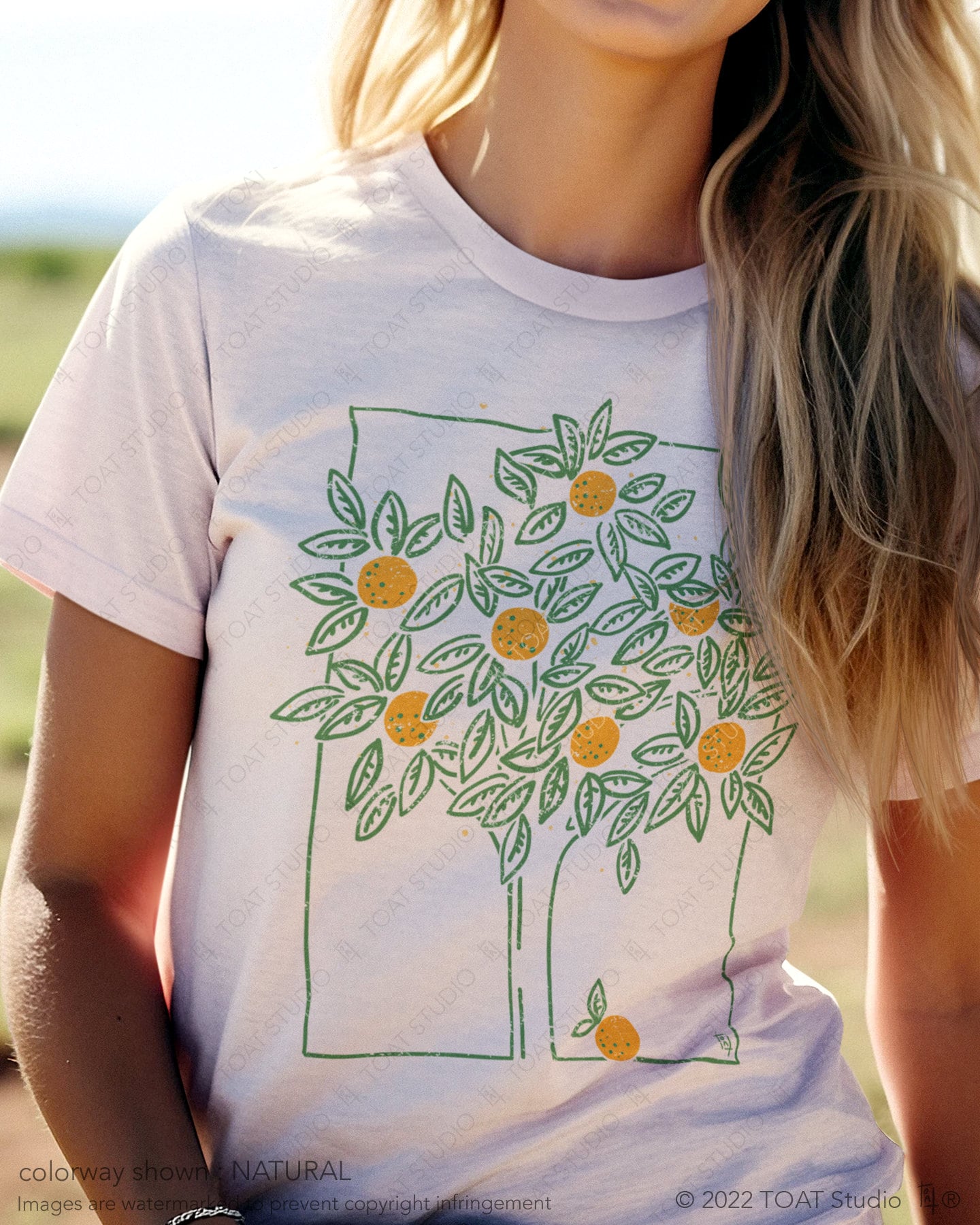 Orange Tree Unisex T-shirt, Plant Decor Drawing, Fruit Art Shirt, Orange Fruit Art, Orange Farm, Botanical Illustration, Farmcore, Barn Life