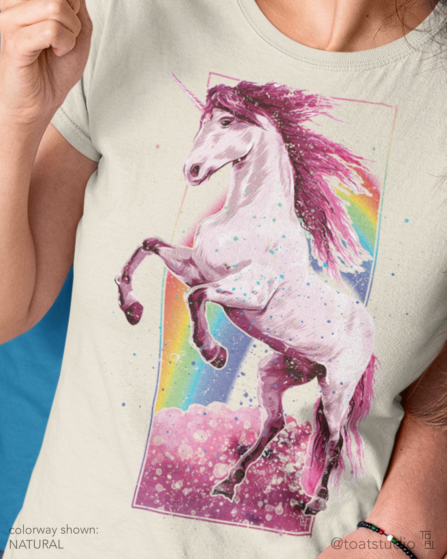 Pink Unicorn Unisex T-shirt, Unicorn Rainbows, Everything Pink, Magical Unicorn, Mythical Creature, Fantasy Horse, Spirit Animal, Wild Horse