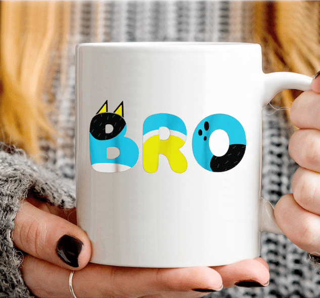 Bluey-Dad-Funny-Father-Day, Brother Mug, Bluey Dad Mum Mug