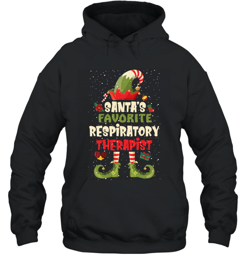 Santa_S Favorite Respiratory Therapist Funny Christmas Gifts Shirt Hoodie