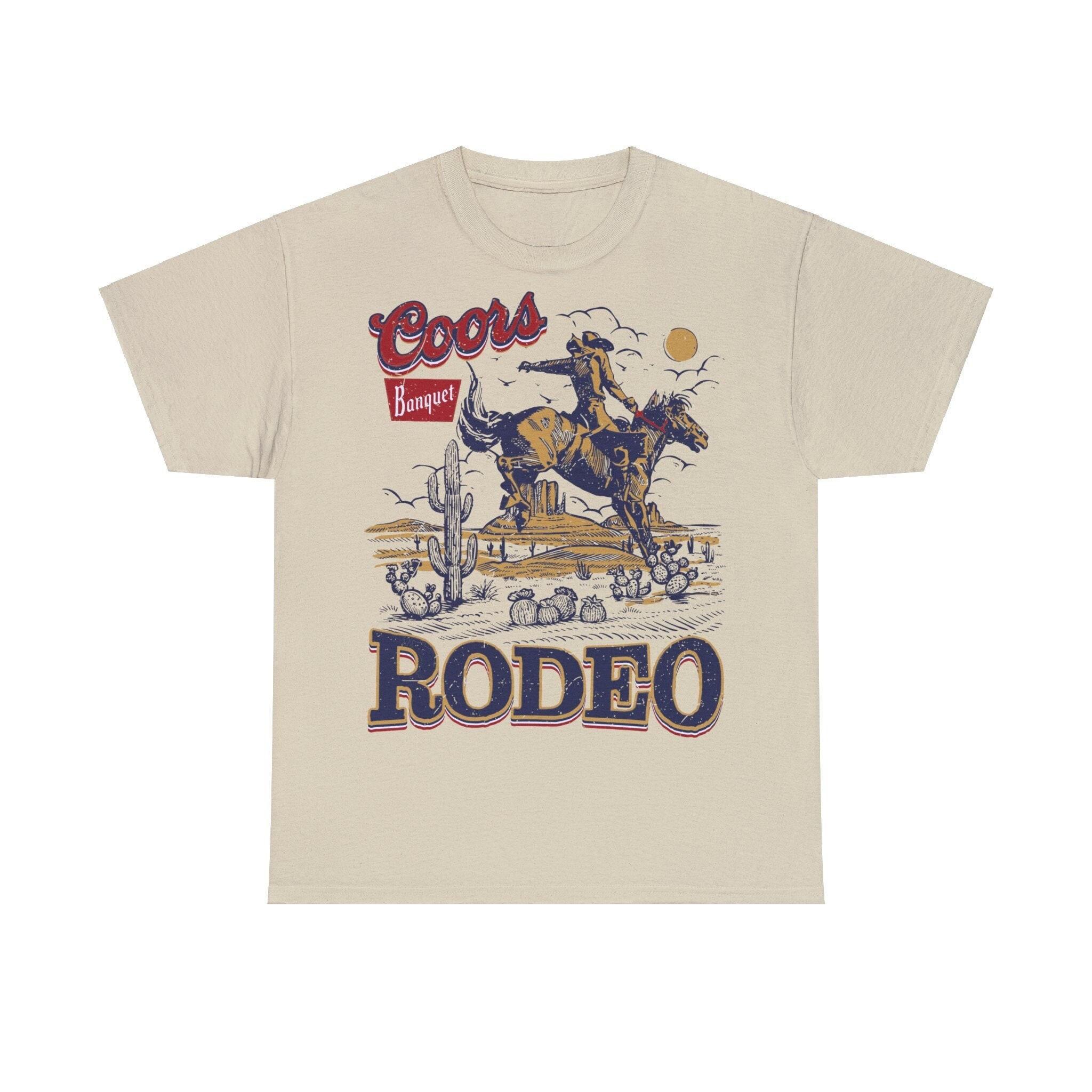 Coors Rodeo Cowboy T-Shirt, Retro Coors Tee, Western Shirt, Rodeo Adult Unisex Shirt, Coors 90s Rodeo Shirt