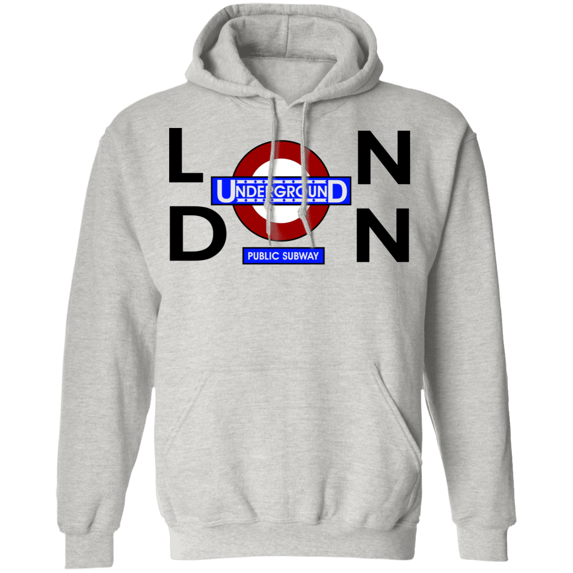 London Under Ground Pullover Hoodie