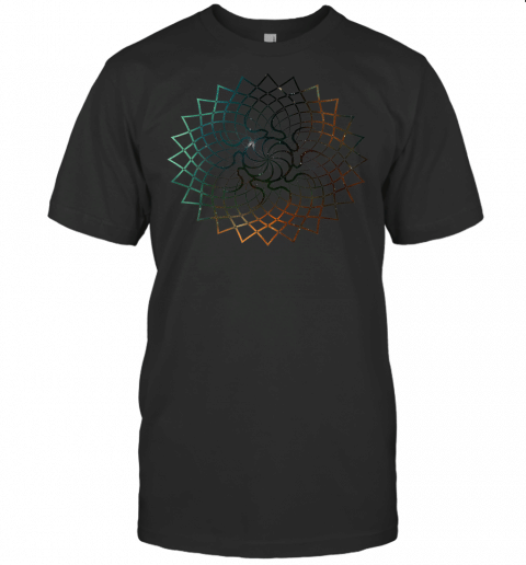 Mandala Geometry Sacred Fractal Art Yoga Good Vibe T Shirt