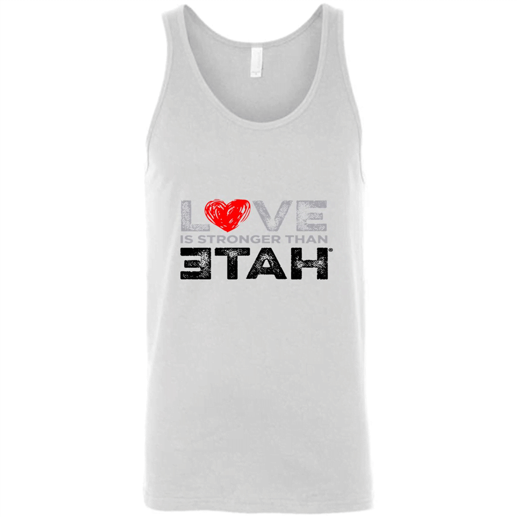 Love Is Stronger Than Hate Shirt – Canvas Unisex Tank