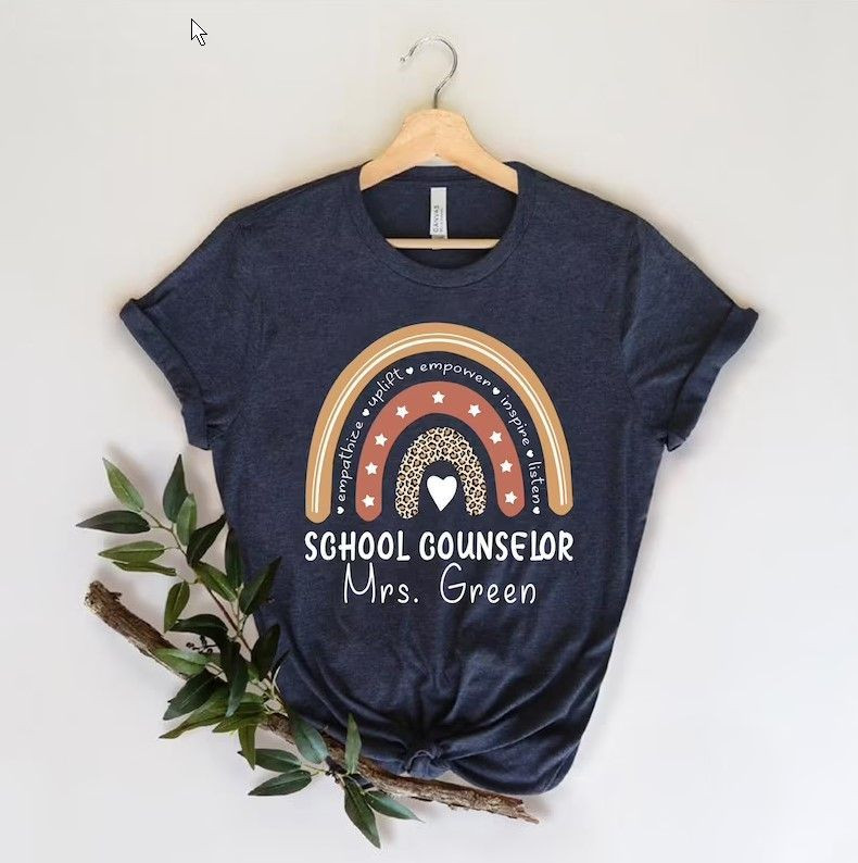 Back To School 2021 – Personalized School Counselor Shirt, Teacher Back To School Shirt, Rainbow Counselor Tshirt