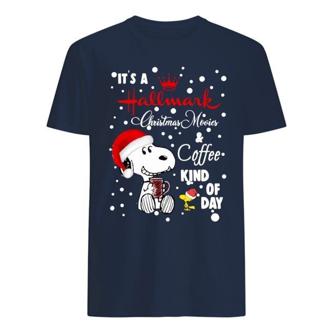 Its A Hallmark Christmas Movie Coffee Kind Of Day Snoopy And Woodstock Shirt