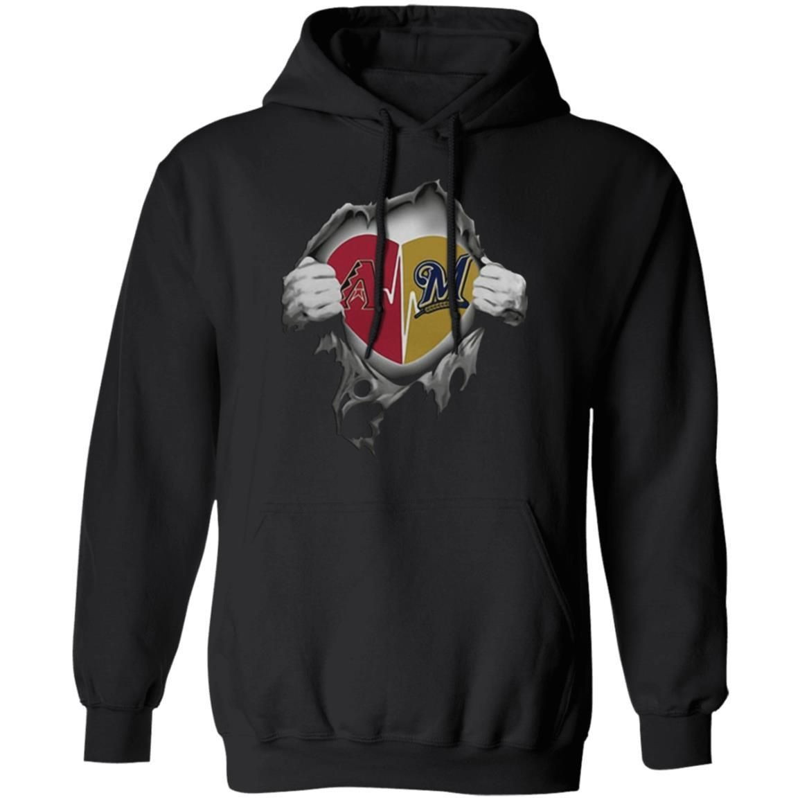 Arizona Diamondbacks Blood Inside Me Milwaukee Brewers Shirt Hoodie