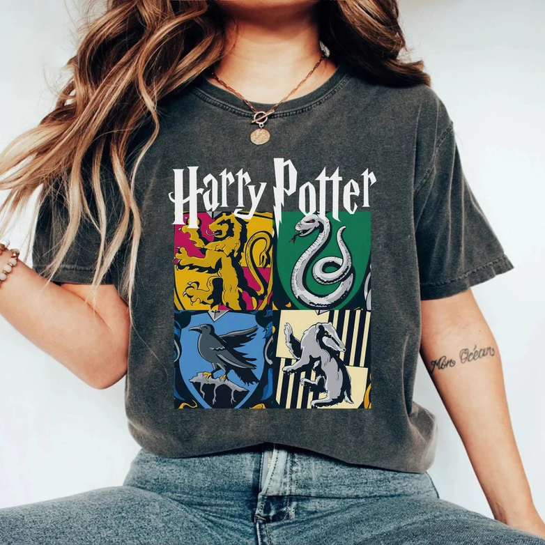 Harry Potter Hogwarts House Shirt