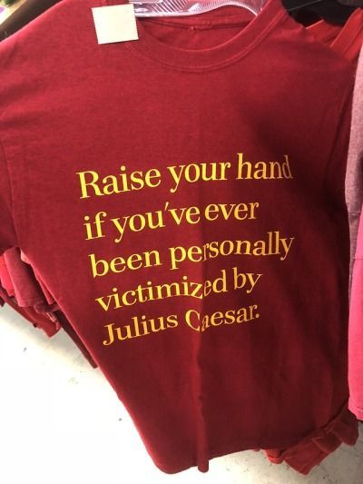 Raise Your Hand if You’ve Ever Been Personally Victimized by Julius Caesar Shirt