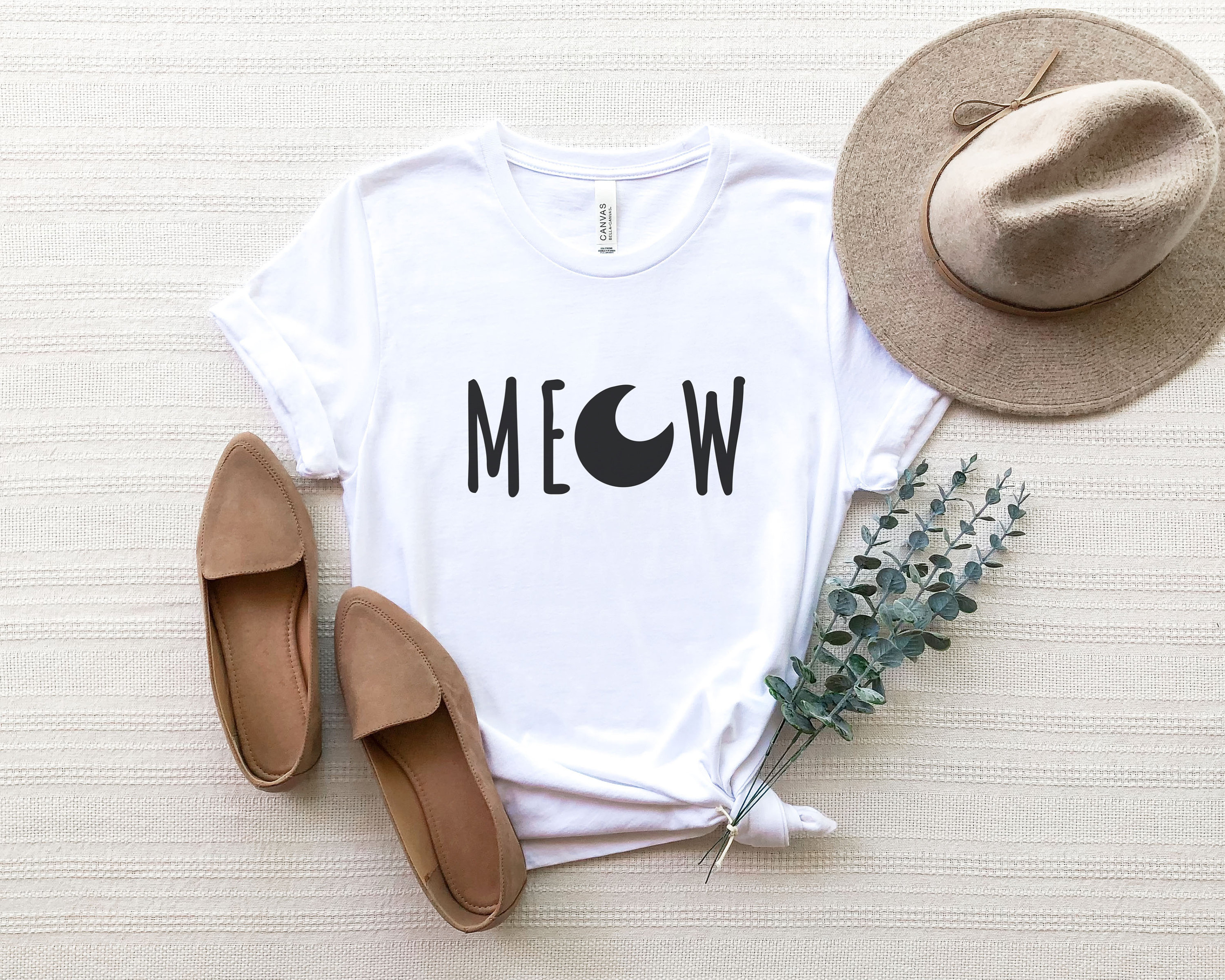 Meow Shirt Cat Shirt Women Moon Tshirt Cat Lover Gift Cat Mama Shirt Cat Mom Shirt Cute Cat Shirt Kitty Tee Shirt Kittens Shirt Cat T-shirts