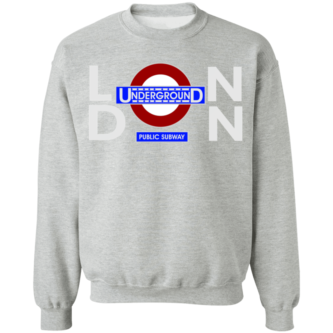 London Underground White Font Sweatshirt