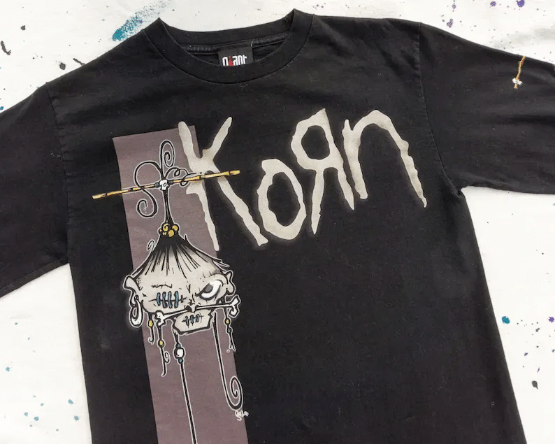 90S Vintage Korn Heavy Metal Band T-Shirt