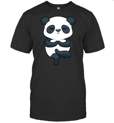 Funny Namaste Panda Yoga T Shirt