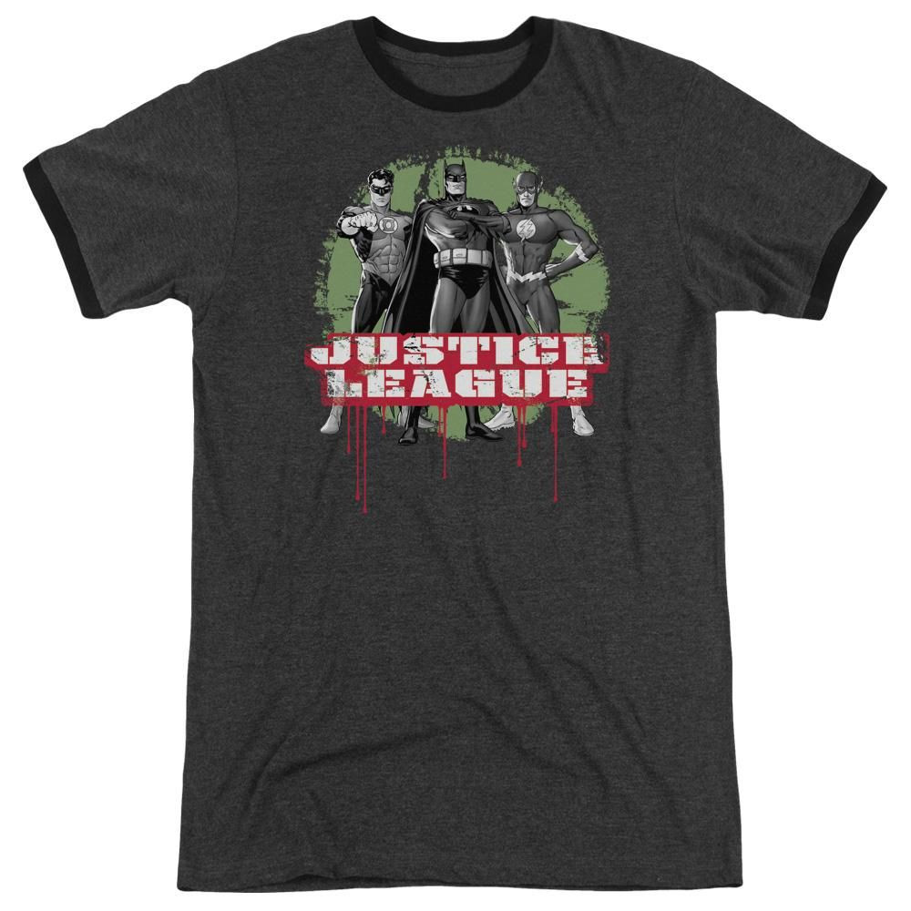 Jla Jla Trio Adult Heather Shirt