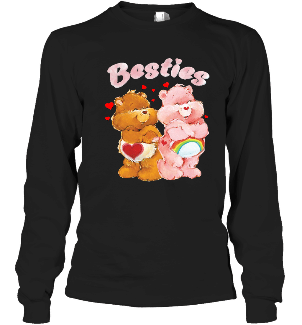 Official Ladies Sugar White Care Bears Besties Long Sleeve