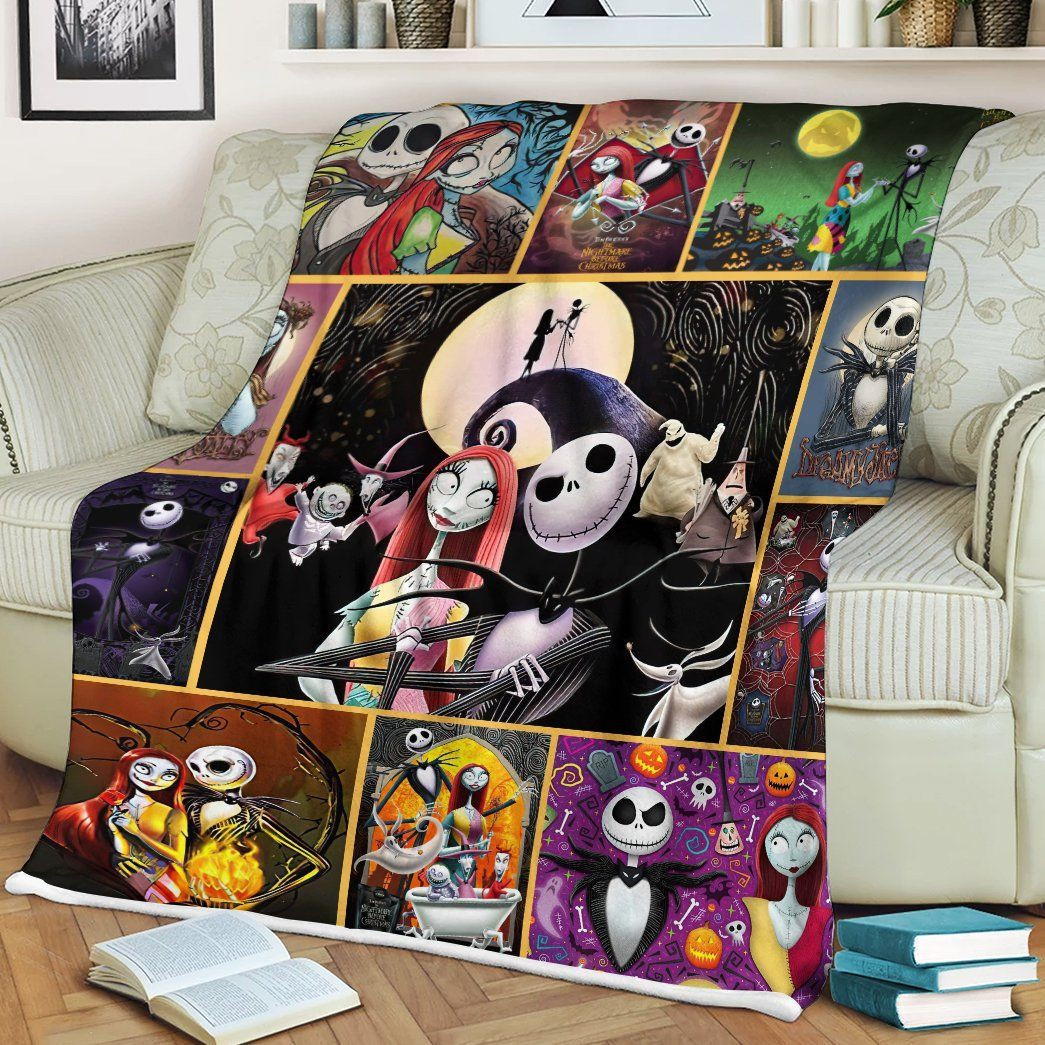 3D Nightmare Before Christmas Custom Blanket