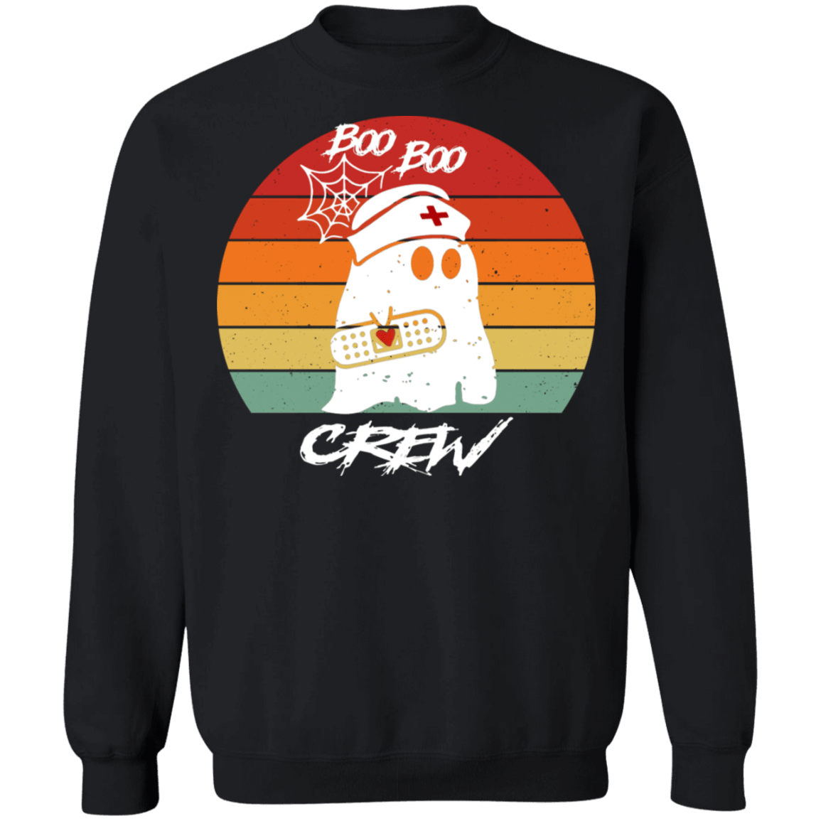 Boo Boo Crew Funny Halloween Nurse Ghost 01 Sweatshirt