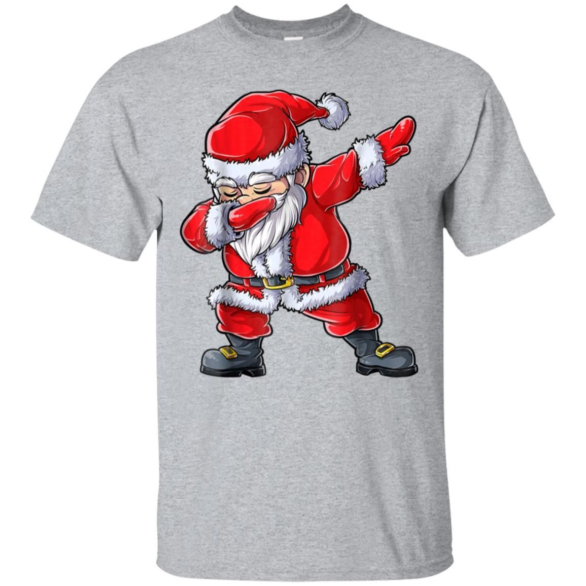 Christmas Shirts For Boys Dabbing Santa Kids Girls Xmas Gift