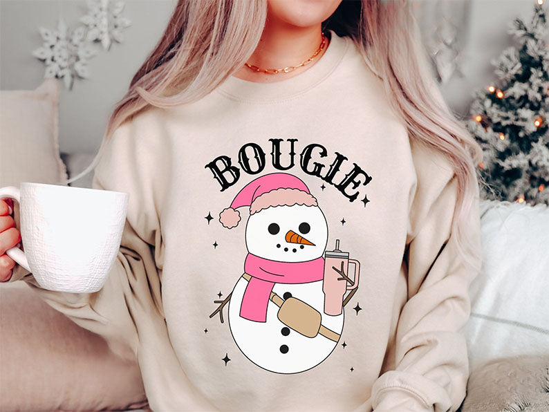 Bougie Snowman Cute Sweatshirt