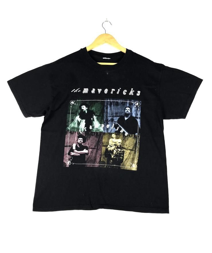 Vintage 90S 1998 The Mavericks Trampoline American Country Music Band Album Tour Singles Big Image Icon Promo Shirt