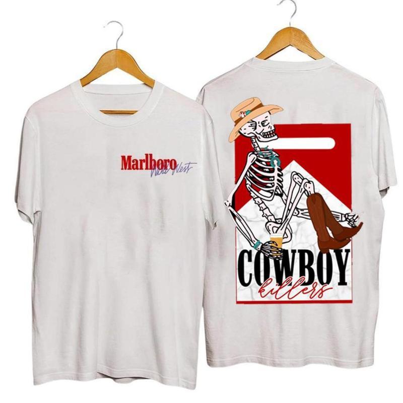 Sofia30-Vintage Marlboro Cowboy T-Shirt Sweatshirt Hoodie, Cowboy Killer Shirt Cotton , Unisex T-Shirt, Full Color, For Men, For Women