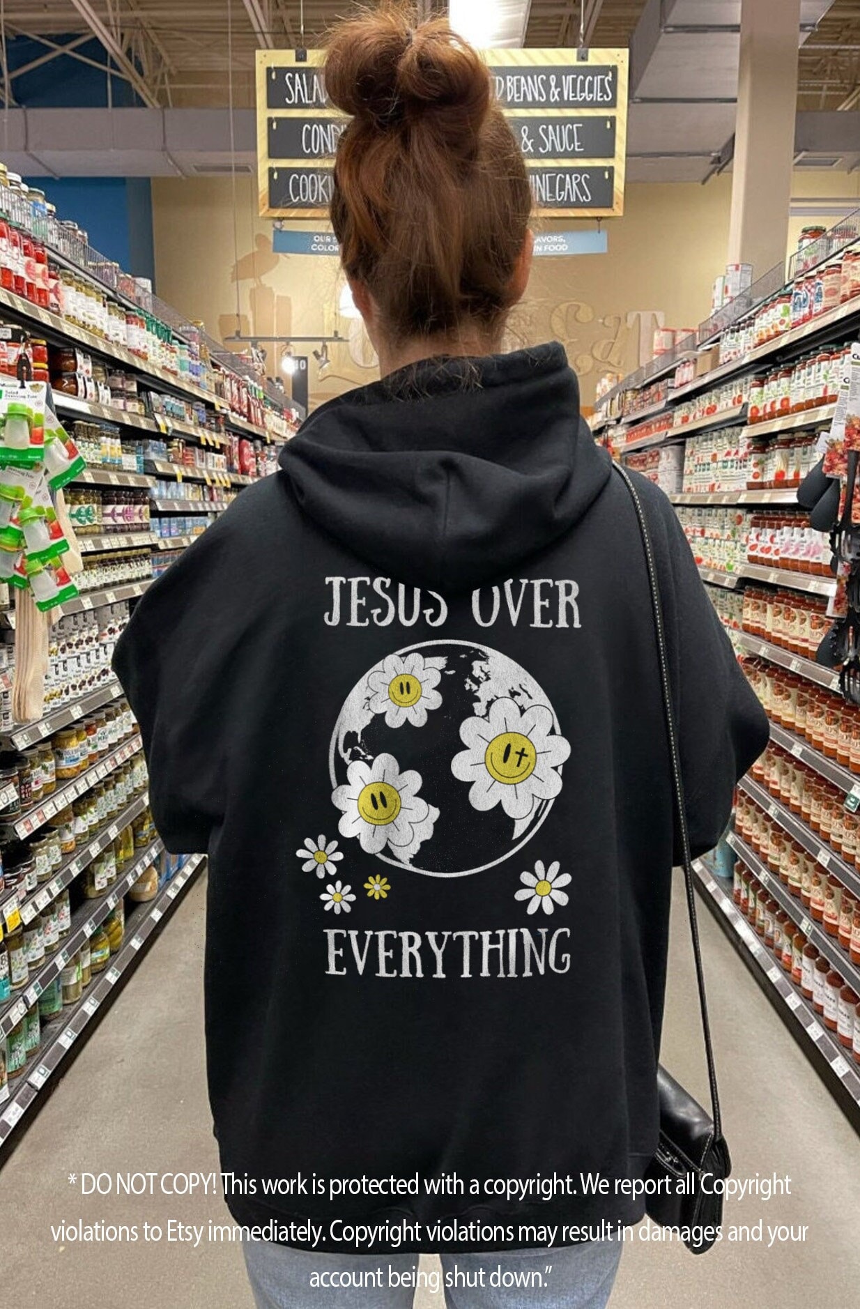 Jesus Hoodie Christian Hoodies Christian Merch Christian Hoodie Verse Shirt Christian Apparel Trendy Hoodie Back Print Hoodie Christian Gift