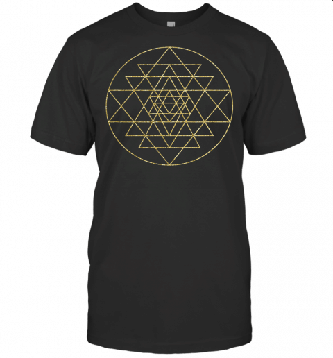 Sri Yantra Sacred Geometry T Shirt Gift Esoteric Yoga Tee