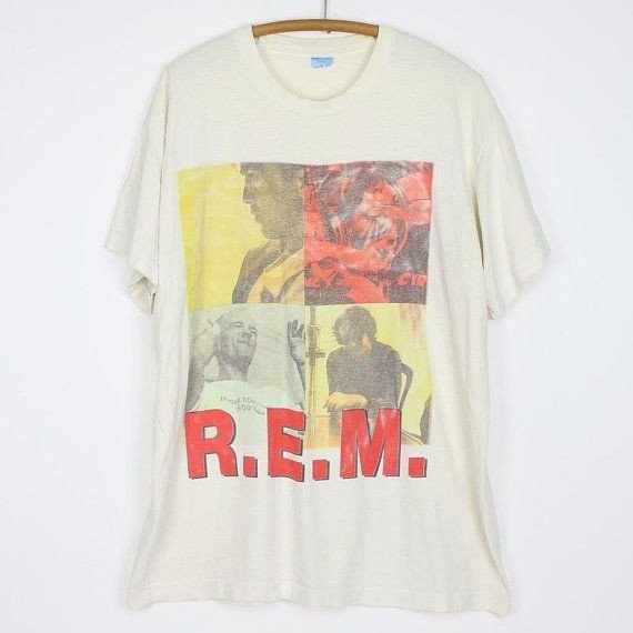 R E Shirt Vintage Shirt 1995 Monster 1990S Michael Stipe Bill Berry Peter Buck Mik Shirt