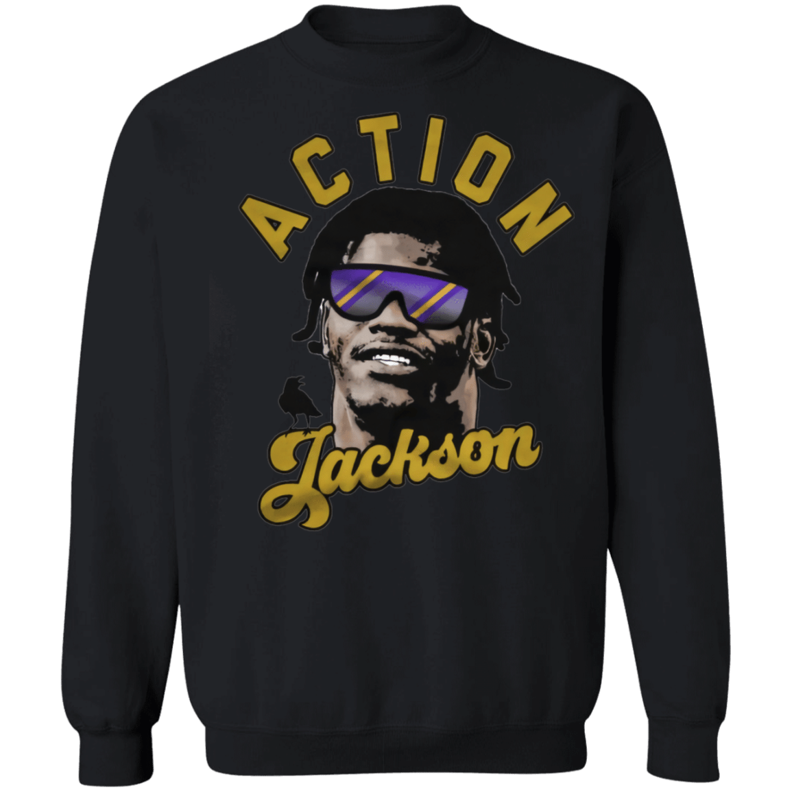 Lamar Jackson Action Jackson Baltimore Ravens Inspired Sweatshirt