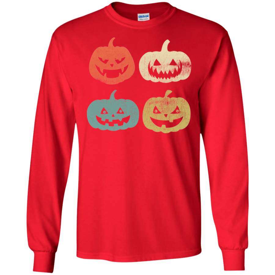 Vintage Pumpkin Shirt Adult Funny Pumpkin Halloween Sweatshirt