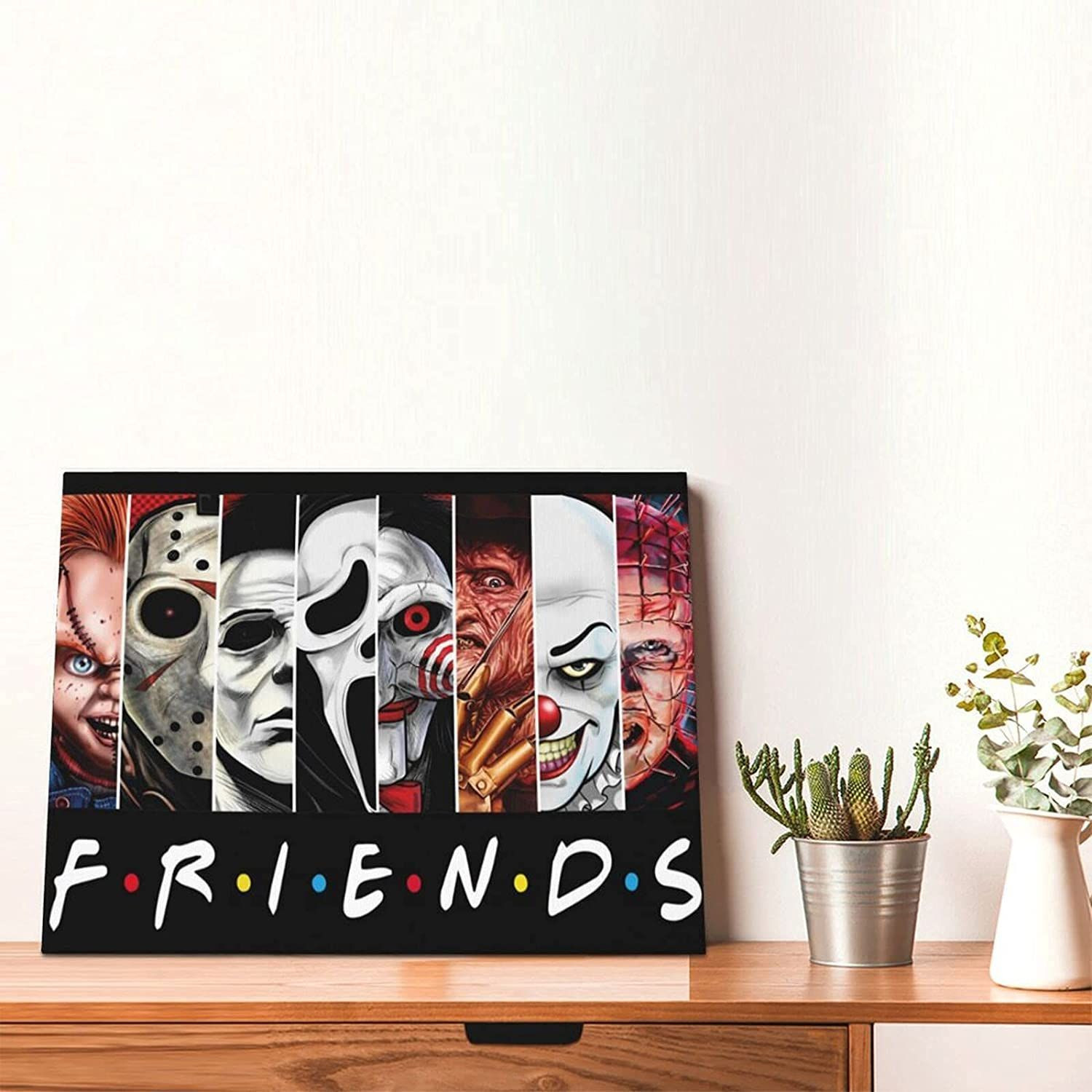 Horror Movie Wall Art Horror Poster Print Picture Halloween Paintings Halloween Party Deco