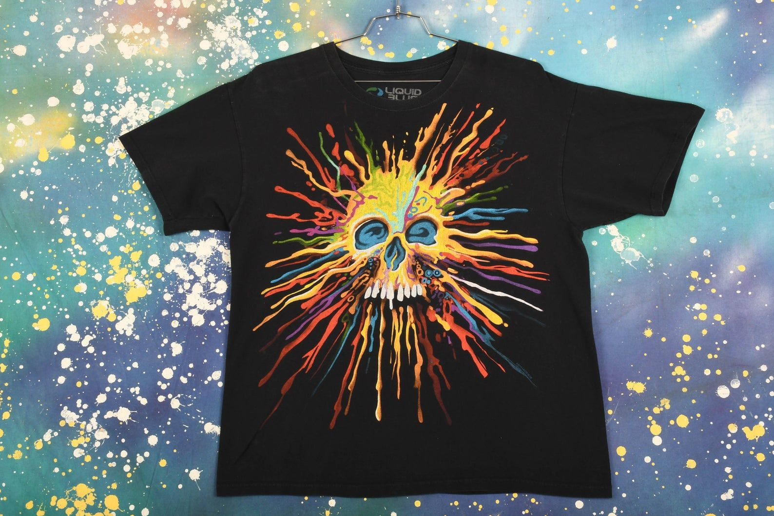 Paint Splatter Skull T-Shirt