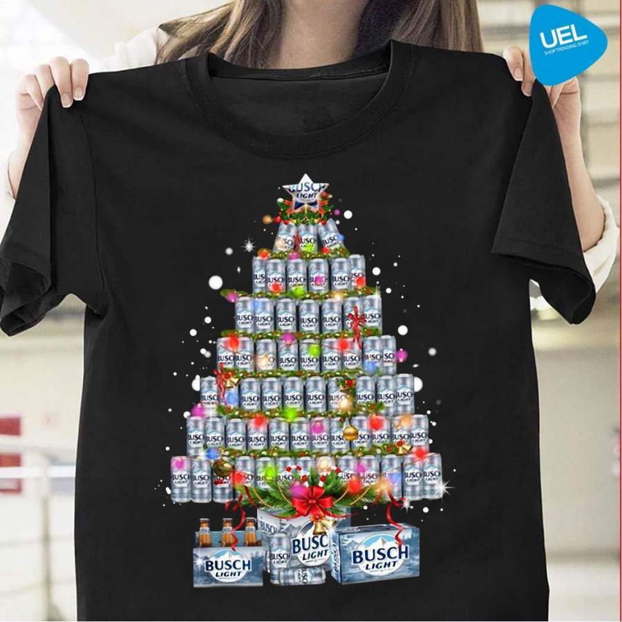 Busch Light Christmas Tree Shirt By Vevotee Store