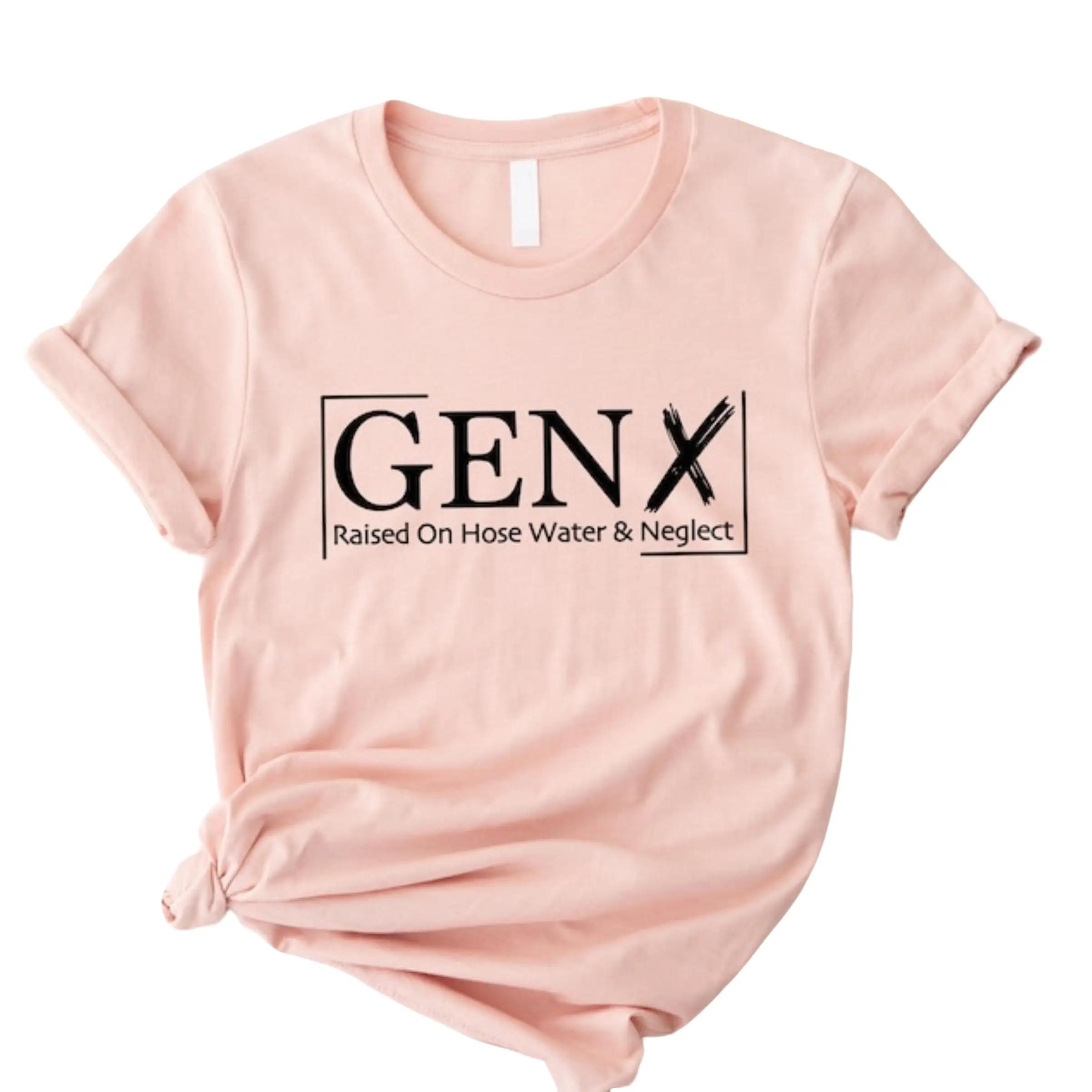 Gen X Raised On Hose Water And Neglect T-Shirt, Vintage Inspired Sarcastic Shirt for Women, T-shirt For Her, Gift For Women, Women’s Top