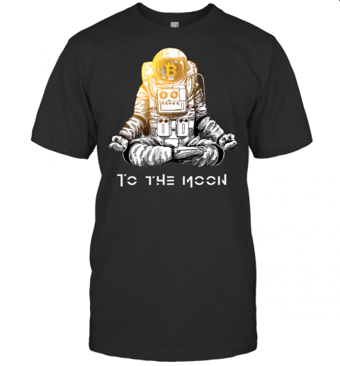 Bitcoin Miner To The Moon  Crypto Chill Yoga Astronaut Premium T Shirt