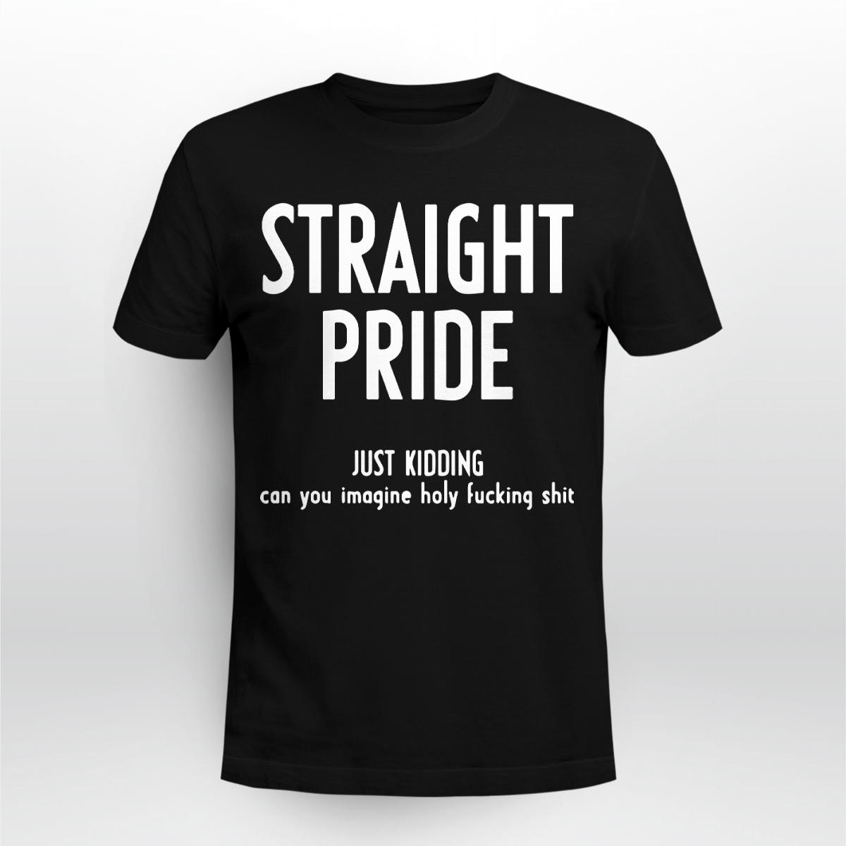 Straight Pride Just Kidding Can You Imagine Holy Fucking Shit Shirt