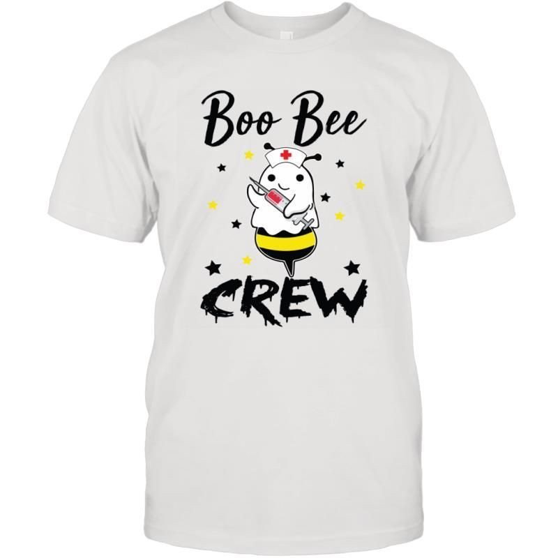 Boo Bee Crew Funny Halloween Nurse Costume Sarcasm Saying Shirt