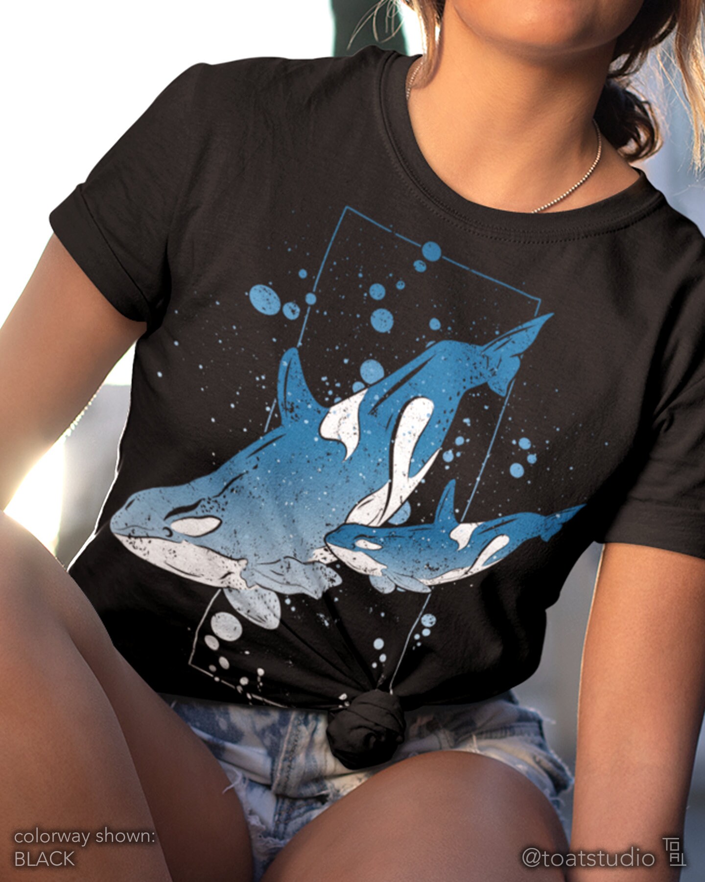 Orca Unisex T-shirt, Killer Whale, Marine life, Aquatic wildlife, Ocean Animals, Save the Planet Jersey, Baby Orca, Dolphin Art, Ocean Lover