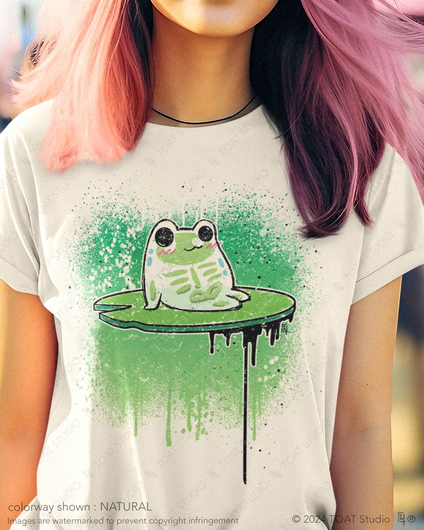 Kawaii Froggo Unisex T-Shirt, Cute Frog, Glass Frog, Toat Toad Art, Lilypad, Cute Skeleton, Amphibian Drawing, Cute Animal Lover, Harajuku