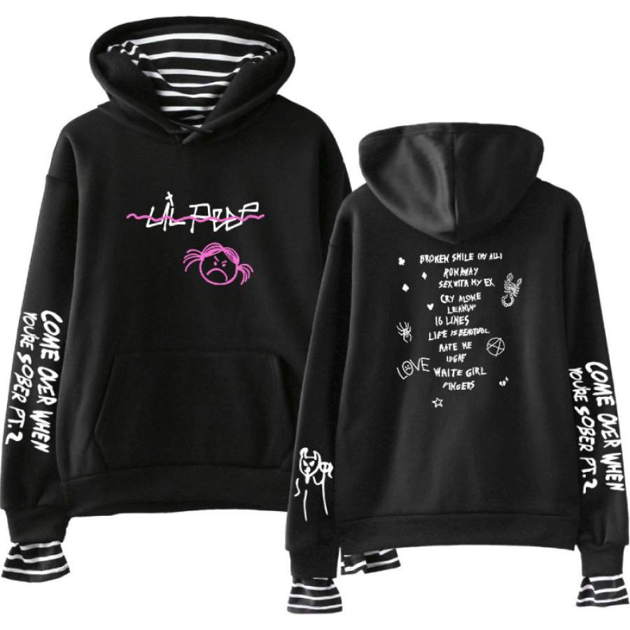 Lil Peep Cry Baby Hoodie Peep Two Pieces Sweatshirt