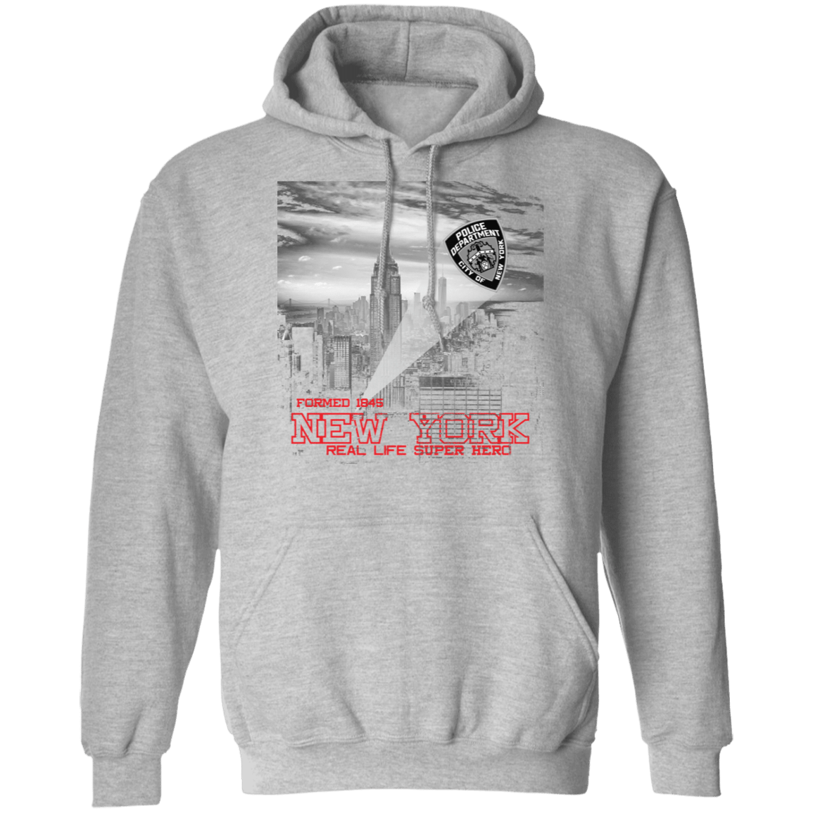 New York Real Life Super Hero Pullover Hoodie