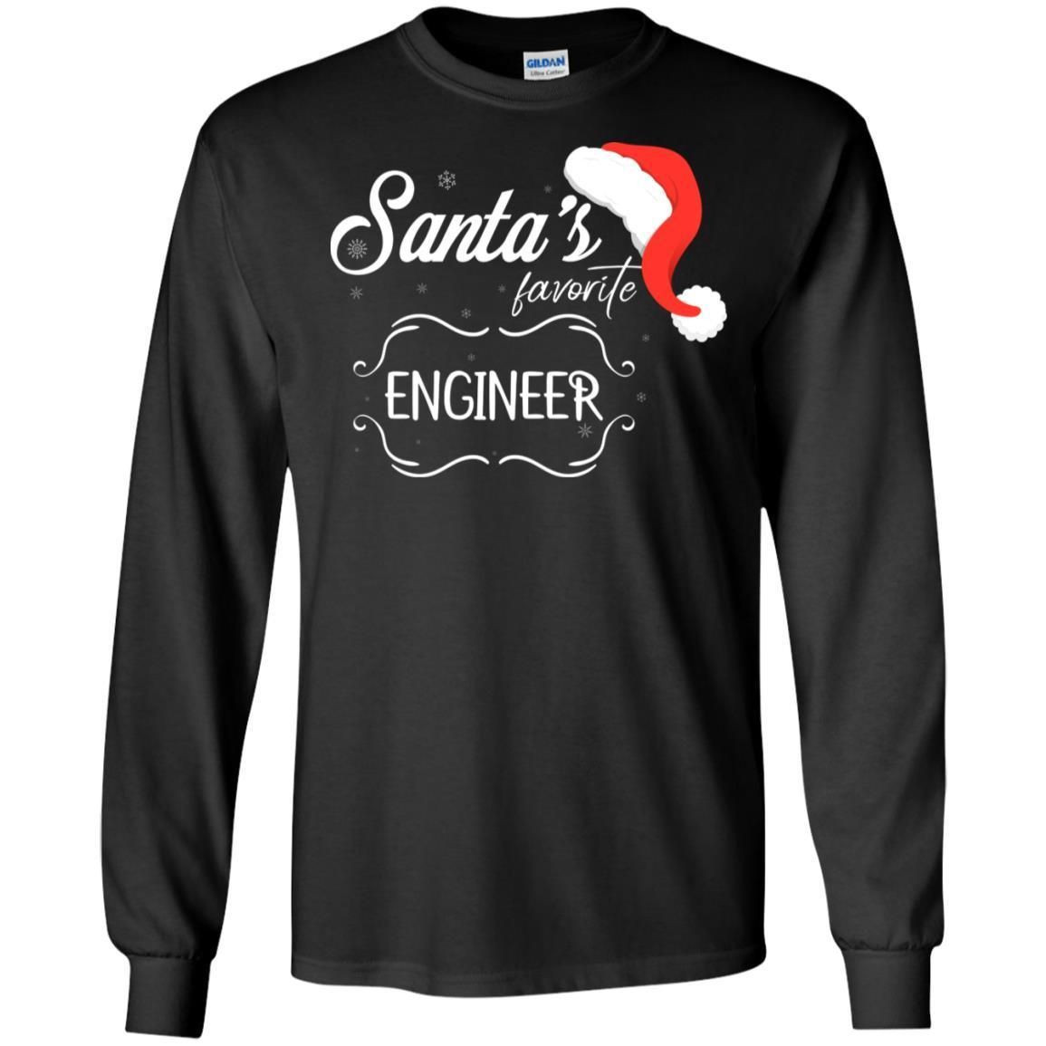 Santas Favorite Engineer Engineering X-Mas Gift Shirt For Engineers