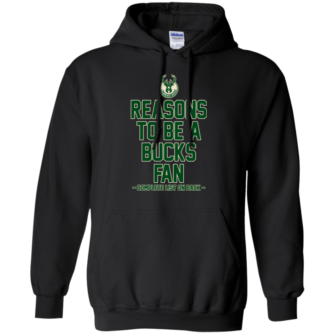 Reasons To Be A Milwaukee Bucks Fan Complete List On Back – Funny Shirts