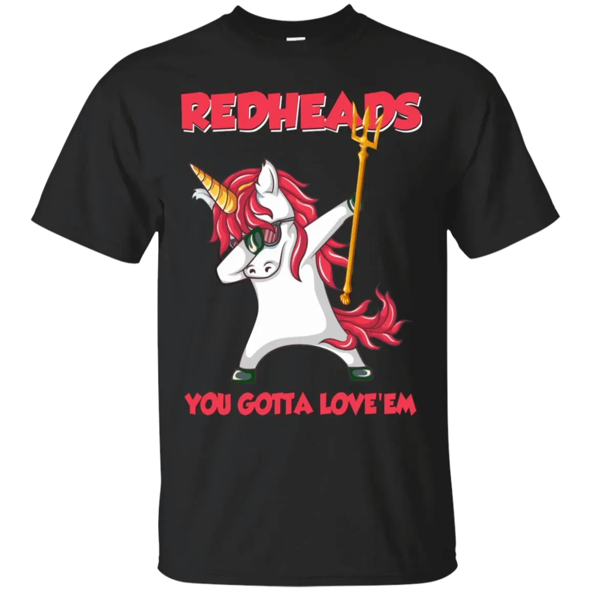 Redheads You Gotta Love Them Dabbing Redhead Unicorn Aquaman Shirt