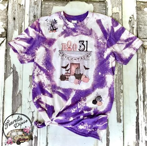 Trick Or Treat Bleached Tshirt