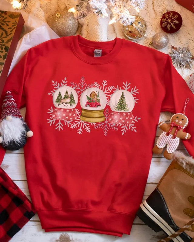 Christmas Snow Globe Unisex Sweatshirt