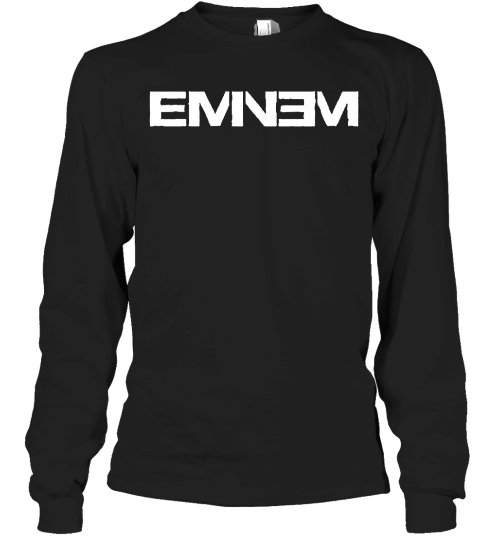 Eminem Slim Shady Marshall Mathers Artist Logo Official Kids Black Long Sleeve